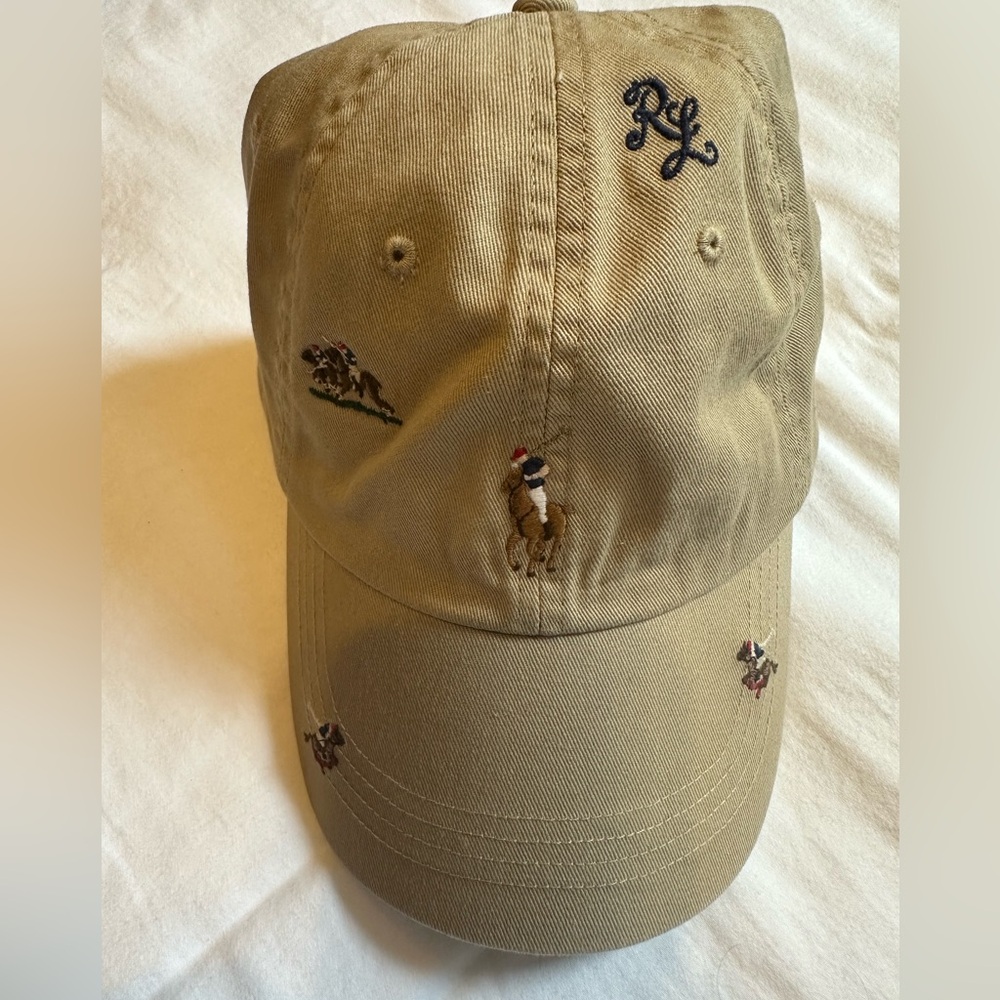 Polo by Ralph Lauren Beige Embroidered Hat